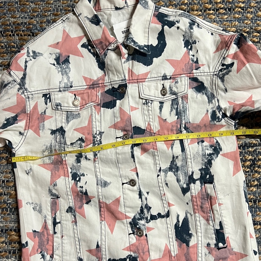 Star Pattern Denim Jacket - Picture 8 of 8